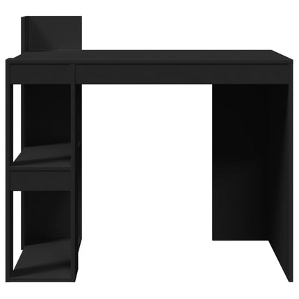Scrivania Ufficio Nera 103,5x56,5x94 cm in Legno Multistrato