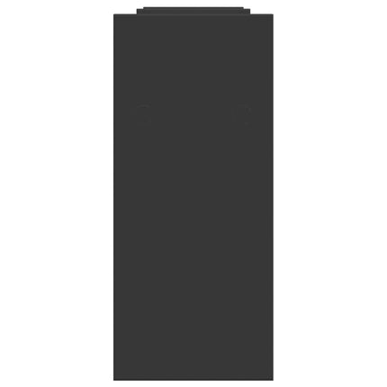 Organizer Scrivania Nero 34,5x15,5x35,5 cm in Legno Multistrato