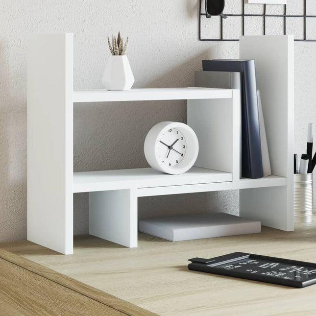 Organizer da Scrivania Bianco 38,5x17x39 cm Legno Multistrato