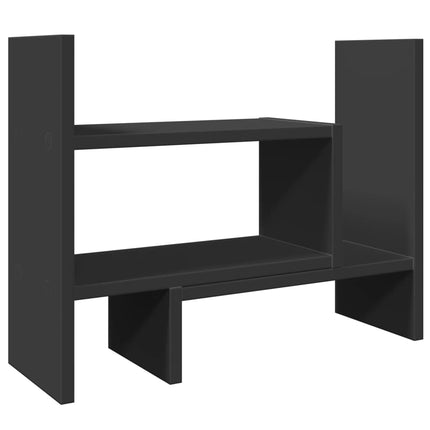 Organizer da Scrivania Nero 38,5x17x39 cm in Legno Multistrato