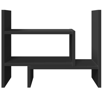 Organizer da Scrivania Nero 38,5x17x39 cm in Legno Multistrato