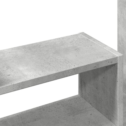 Organizer Scrivania Grigio Cemento 38,5x17x39 Legno Multistrato