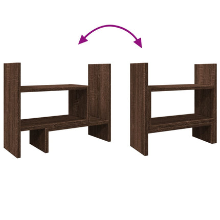 Organizer Scrivania Rovere Marrone 38,5x17x39 Legno Multistrato