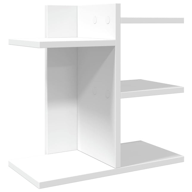 Organizer da Scrivania Bianco 42x21,5x42 cm Legno Multistrato