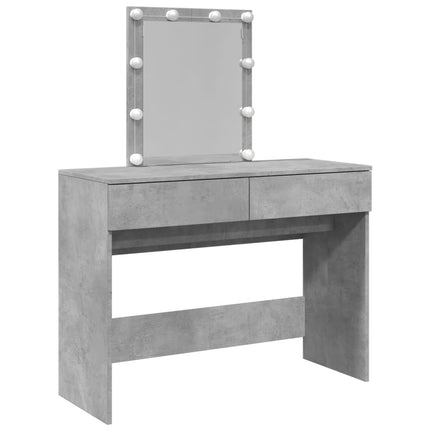 Toeletta con LED Grigio Cemento 100x40x130 cm