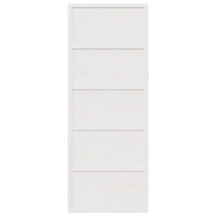 Porta del Granaio Bianca 80x208 cm in Legno Massello di Pino