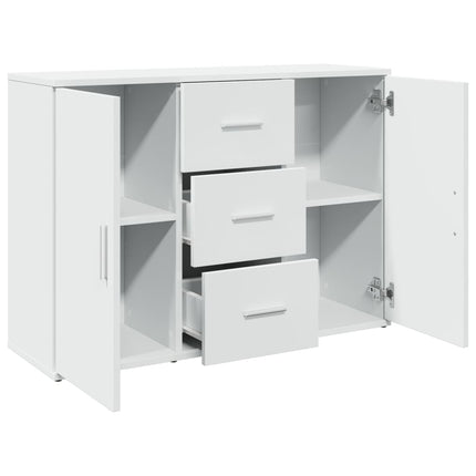 Credenza Bianca 90,5x29,5x65 cm in Truciolato