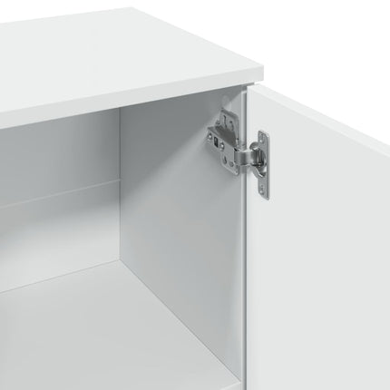 Credenza Bianca 90,5x29,5x65 cm in Truciolato