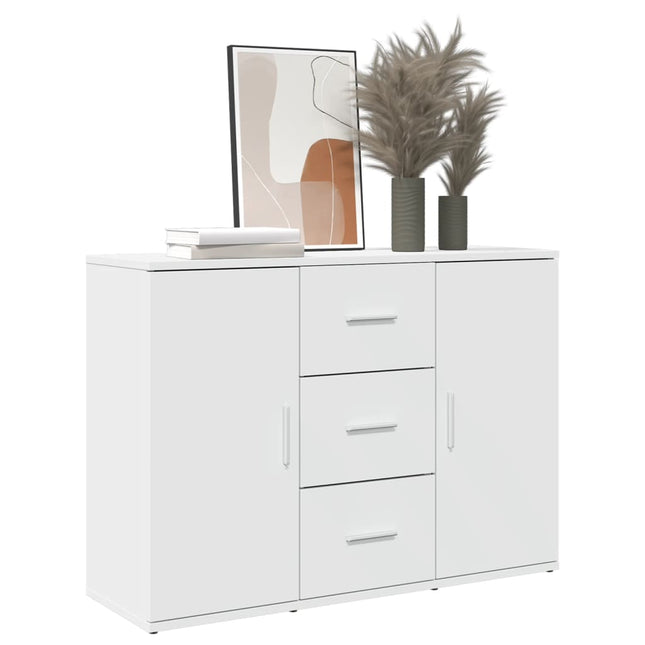 Credenza Bianca 90,5x29,5x65 cm in Truciolato