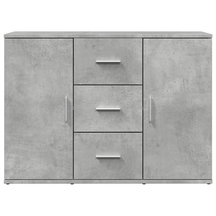 Credenza Grigio Cemento 90,5x29,5x65 cm in Truciolato
