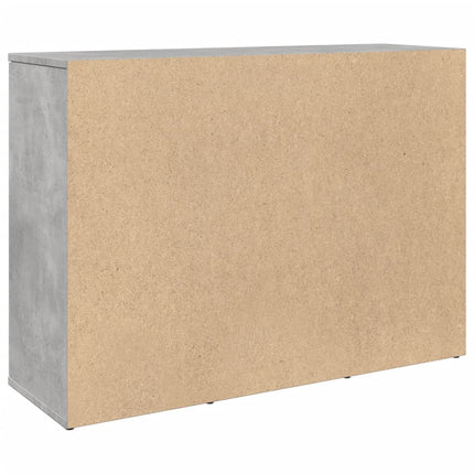 Credenza Grigio Cemento 90,5x29,5x65 cm in Truciolato