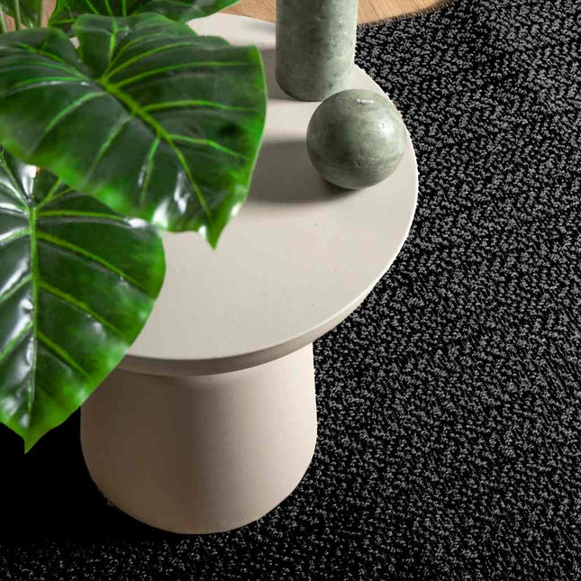 Tappeto ZIZUR Antracite 200x290 cm Aspetto Iuta Interni Esterni