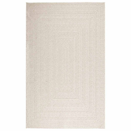 Tappeto ZIZUR Crema 160x230 cm Aspetto Iuta Interni ed Esterni