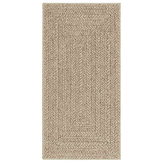 Tappeto ZIZUR Beige 60x110 cm Aspetto Iuta Interni ed Esterni