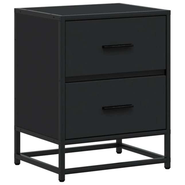 Comodino Nero 40x31x50 in Truciolato