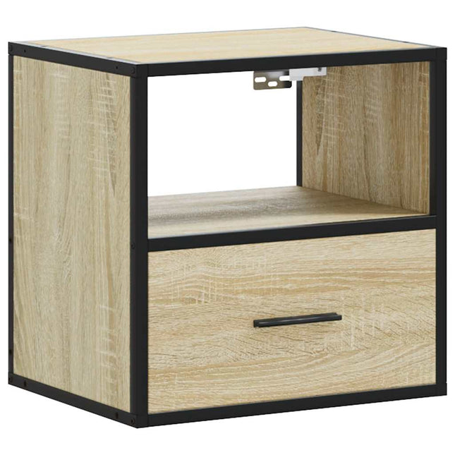 Comodino a Muro Rovere Sonoma 40x31x39,5 cm