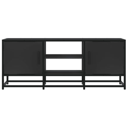 Mobile Porta TV Nero 100x35x41 cm in Truciolato e Metallo