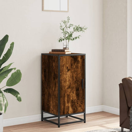 Credenza Rovere Fumo 35,5x35x76 cm in Truciolato