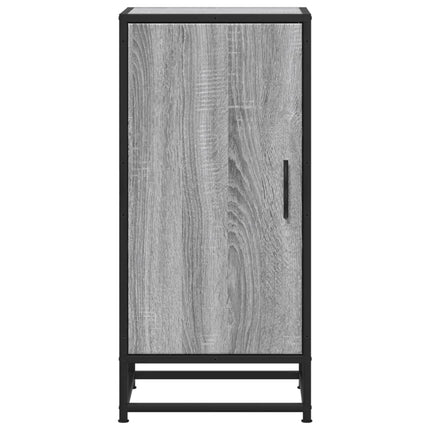 Credenza Grigio Sonoma 35,5x35x76 cm in Truciolato e Metallo