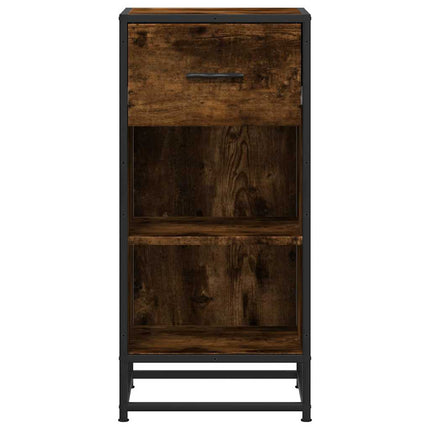 Credenza Rovere Fumo 35,5x35x76 cm in Truciolato