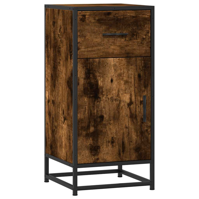 Credenza Rovere Fumo 35,5x35x76 cm in Truciolato