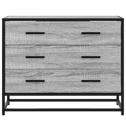 Cassettiera Grigio Sonoma 70x41x56 cm in Legno Multistrato