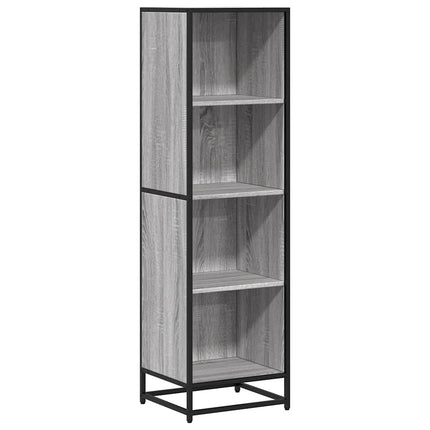 Libreria Grigio Sonoma 40x35x139 cm in Legno Multistrato