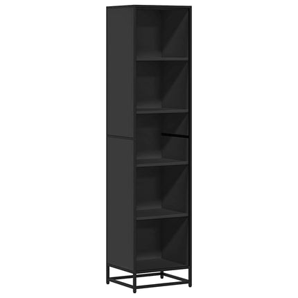 Libreria Nera 40x35x170,5 cm in Legno Multistrato