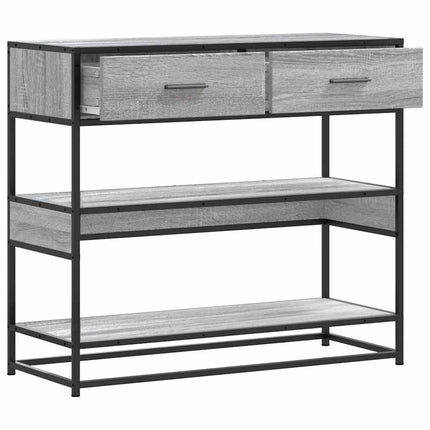 Tavolo Consolle Rovere Sonoma 90x35x80 cm in Legno Multistrato
