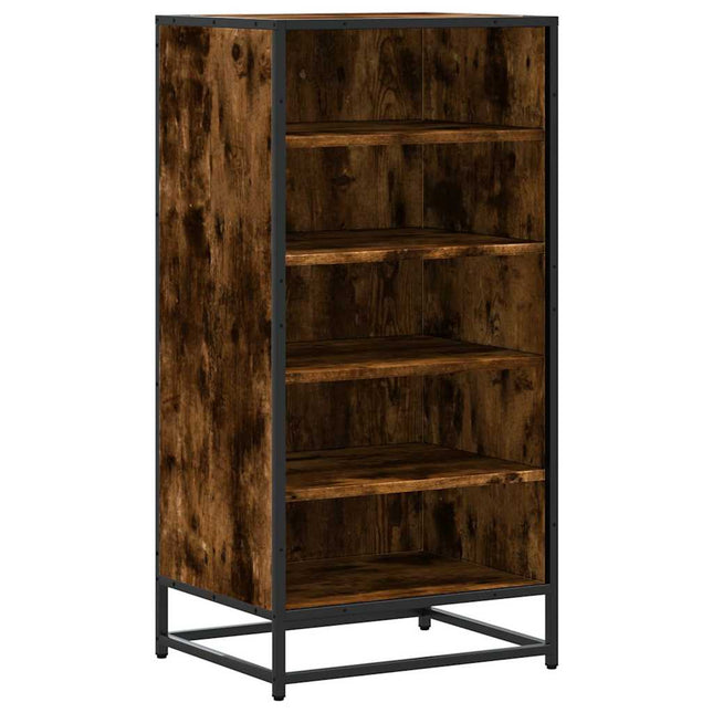 Scarpiera Rovere Fumo 48x38x97,5 cm in Legno Multistrato