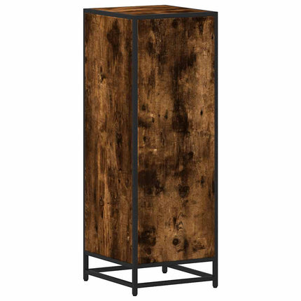 Armadietto Bagno Rovere Fumo 35x37,5x100cm in Legno Multistrato