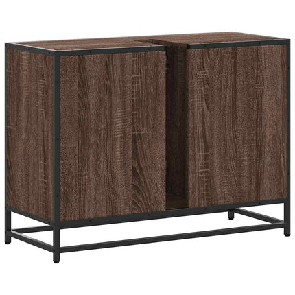 Mobile Lavabo Bagno Rovere Marrone 60x30x60cm Legno Multistrato