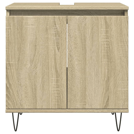 Mobile da Bagno Rovere Sonoma 58x33x60 cm in Legno Multistrato