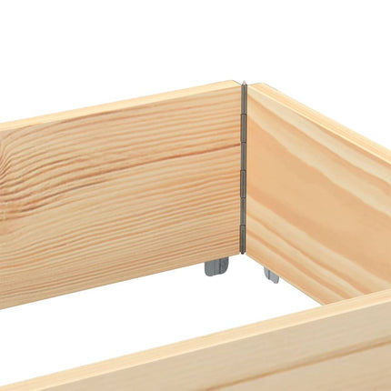 Paretali per Pallet 3 pz 150x50 cm in Legno Massello di Pino