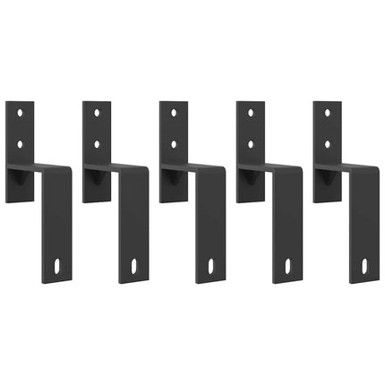 Staffe Bypass Porta Fienile 5 pz Guide Piatte Acciaio Carbonio