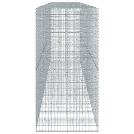 Cesto Gabbione con Copertura 650x100x200 cm in Ferro Zincato