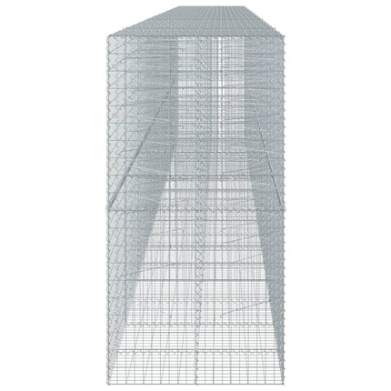 Cesto Gabbione con Copertura 950x100x200 cm in Ferro Zincato