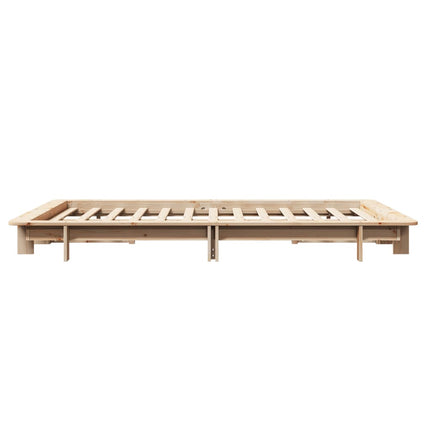 Letto senza Materasso 140x200 cm in Legno Massello di Pino