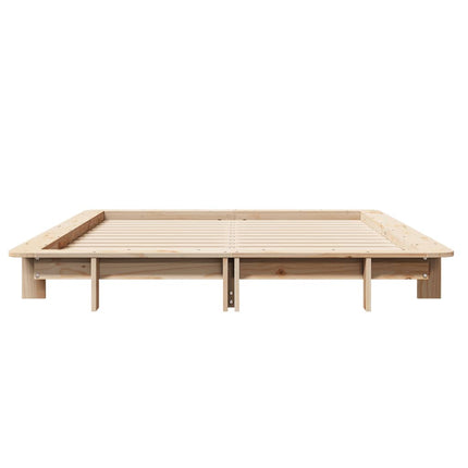 Letto senza Materasso 135x190 cm in Legno Massello di Pino