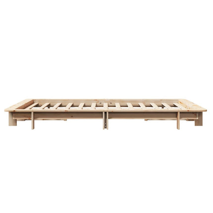 Letto senza Materasso 135x190 cm in Legno Massello di Pino