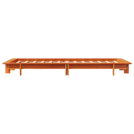 Letto senza Materasso Marrone Cera 90x190 cm in Legno di Pino