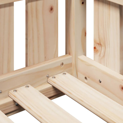 Giroletto Casetta per Bambini 70x140 cm Legno Massello di Pino