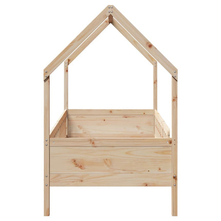 Giroletto Casetta per Bambini 90x200 cm Legno Massello di Pino