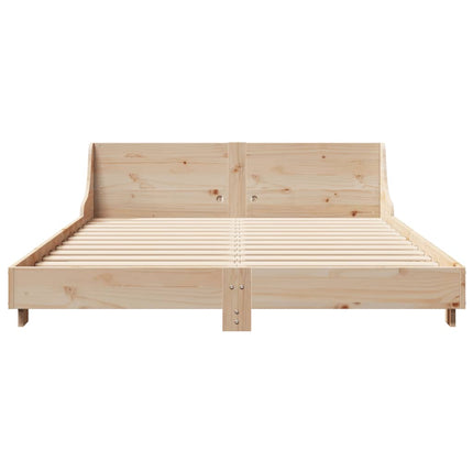 Letto senza Materasso 140x200 cm in Legno Massello di Pino