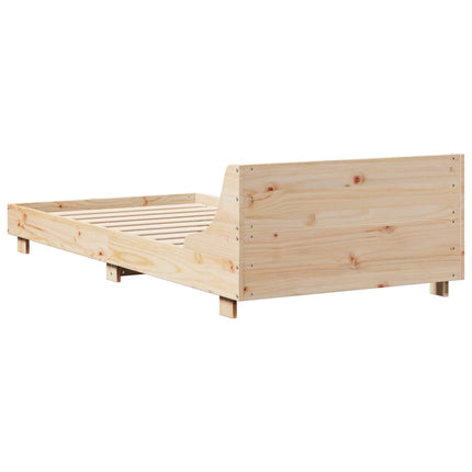 Giroletto senza Materasso 100x200 cm in Legno Massello di Pino