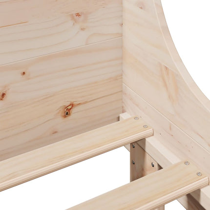 Giroletto senza Materasso 100x200 cm in Legno Massello di Pino