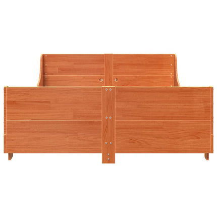Letto senza Materasso Marrone Cera 120x190 cm in Legno di Pino