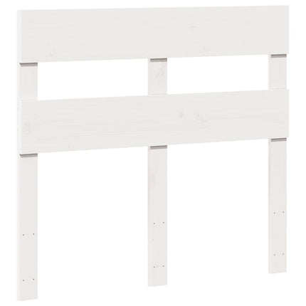 Letto senza Materasso Bianco 90x190 cm in Legno Massello Pino