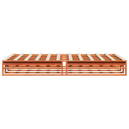 Letto senza Materasso Marrone Cera 120x200 cm in Legno di Pino