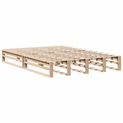 Letto senza Materasso 135x190 cm in Legno Massello di Pino